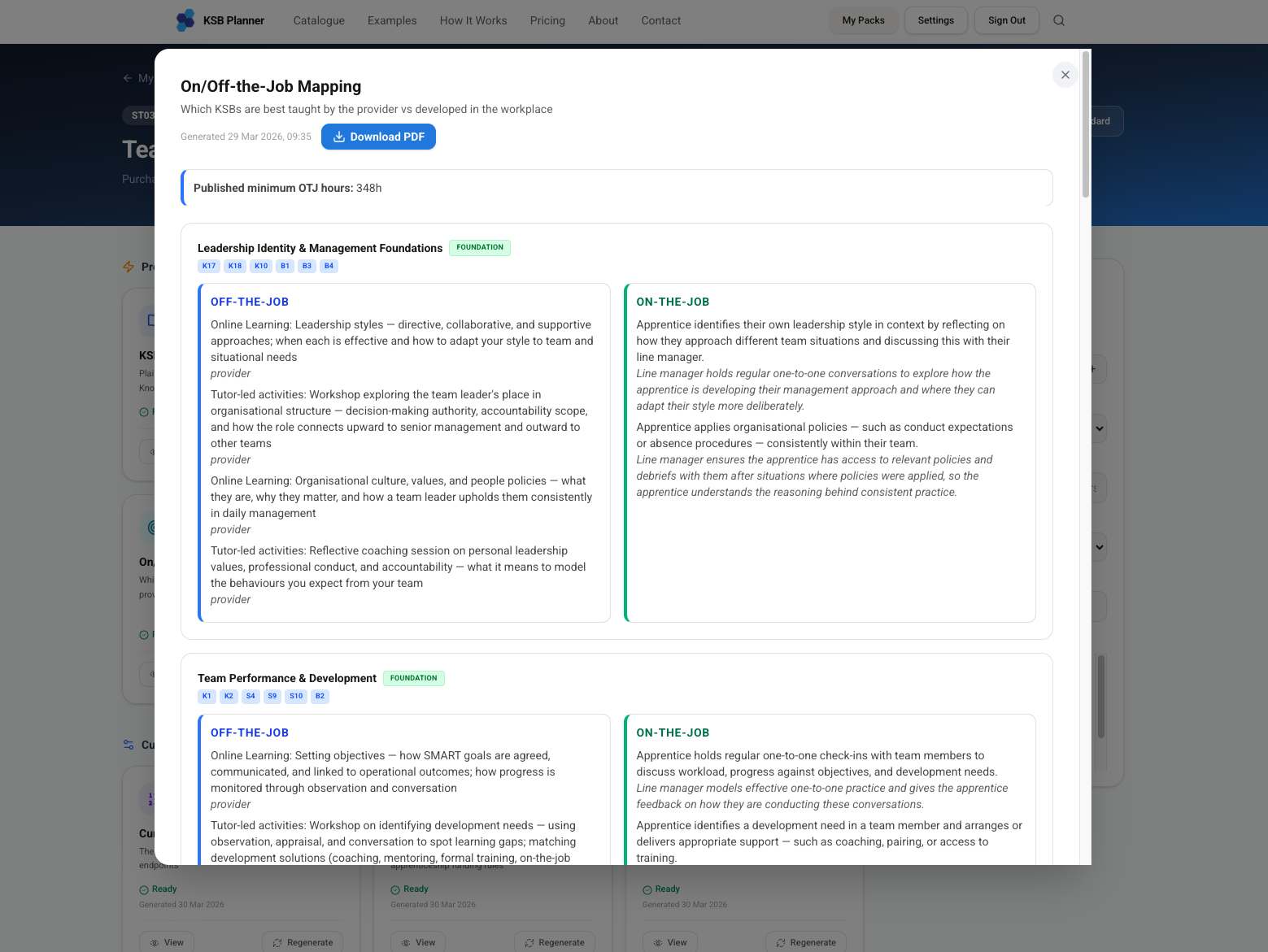 View and Download — KSB Planner screenshot